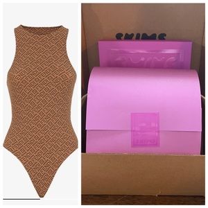 SOLD! FENDI X SKIMS High Neck Bodysuit XL California